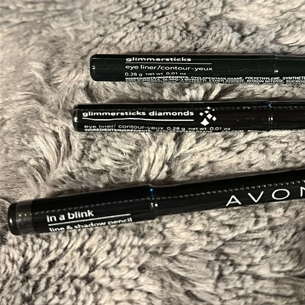 NIP ”LARGE LOT of Black Variety Liners” (ExAvon Lady Stock) All Black